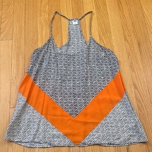 Old Navy Patterned tank - Black and Orange